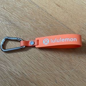 Lululemon silicone keychain